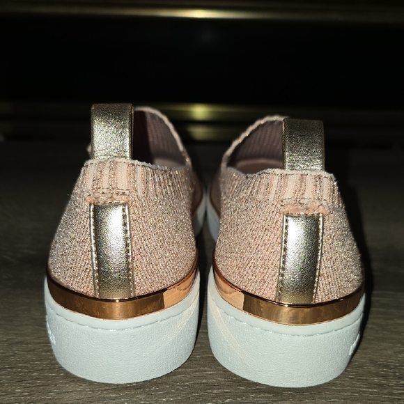 Michael Kors Women's Sparkling Rose Gold Loafers - Picture 5 of 9